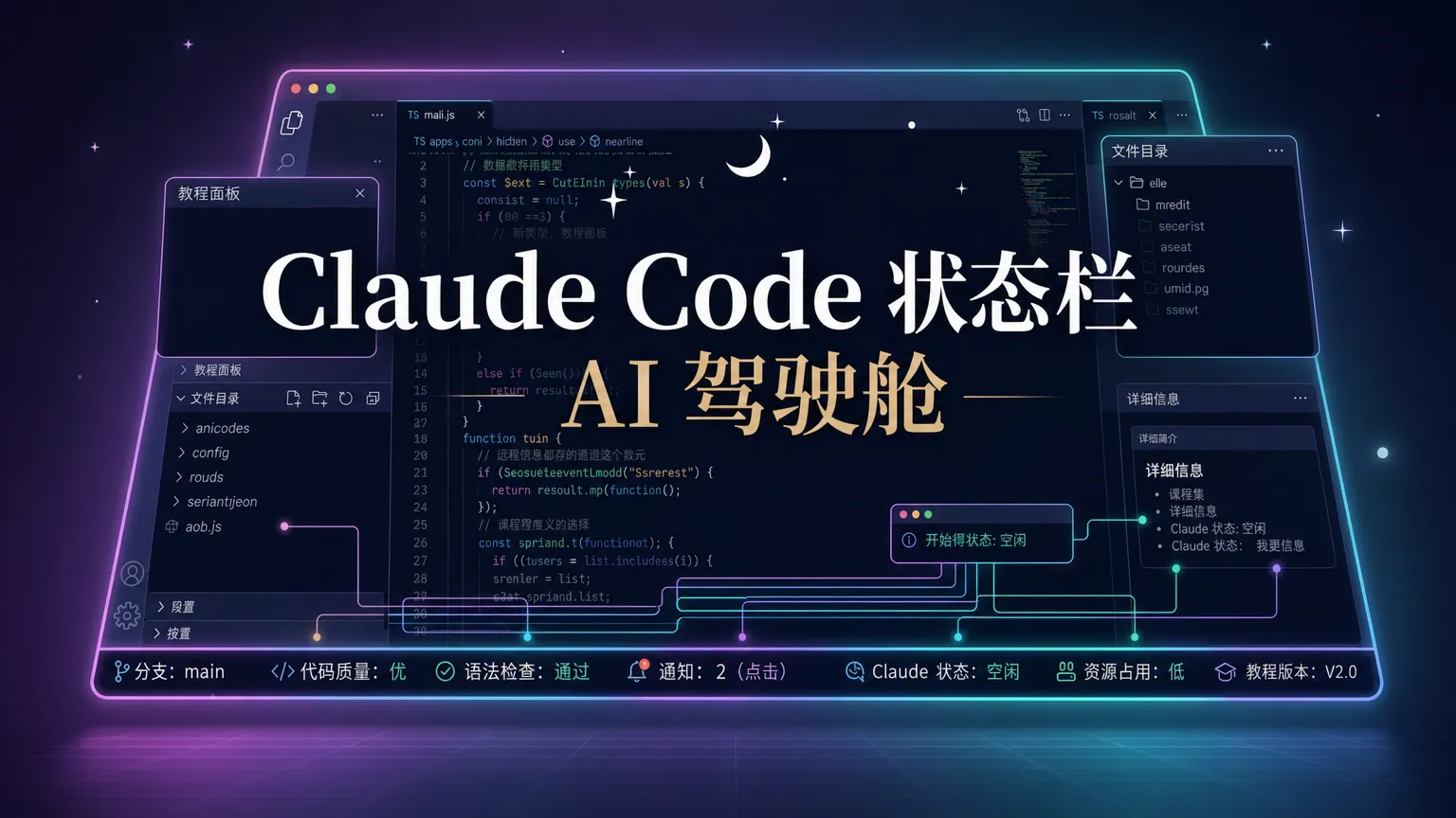 Claude Code 状态栏完整教程：一段提示词装好你的 AI 驾驶舱