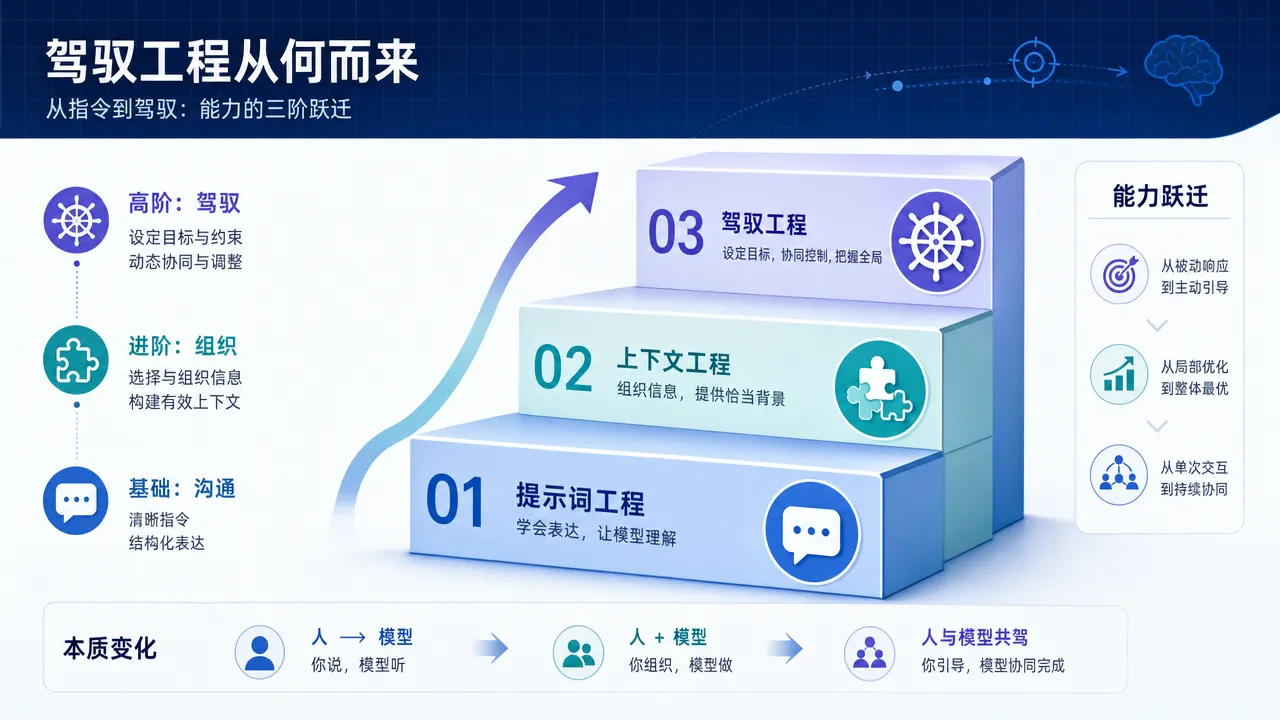 AI 工程三阶段演进:提示词工程到上下文工程到驾驭工程