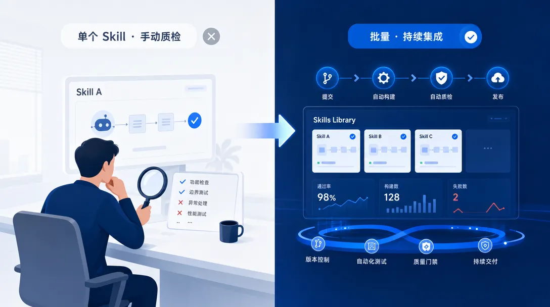 下一步行动指引:从单个 Skill 质检扩展到多 Skill 批量自动化和持续集成