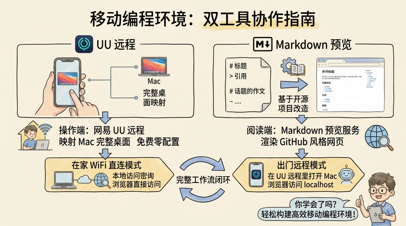 两个工具:UU 远程 + Markdown 预览