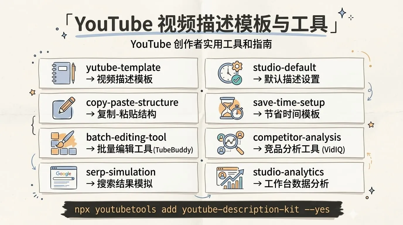 描述区模板与工具推荐
