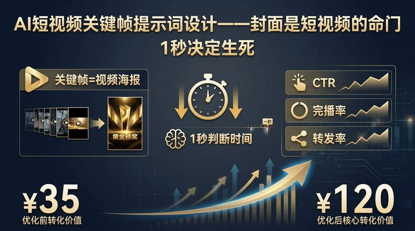 2026 AI 短视频关键帧提示词怎么写？10 个模板·Runway/Kling/Pika 通用
