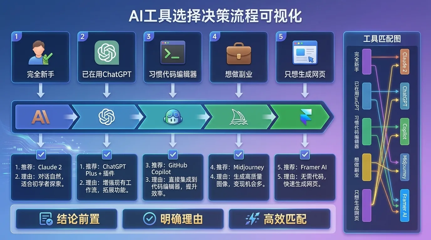 vibe coding 工具身份决策器:5 类身份各自推荐图